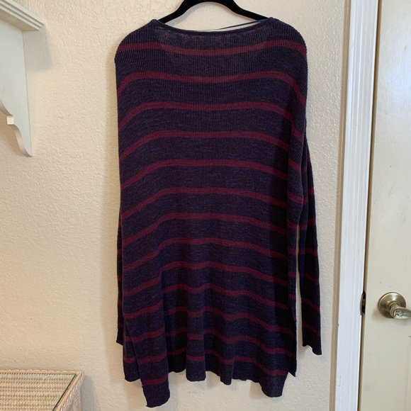 🎉 last chance🎉 FREE PEOPLE Oversized Striped Tunic Sweater XS - Picture 3 of 7